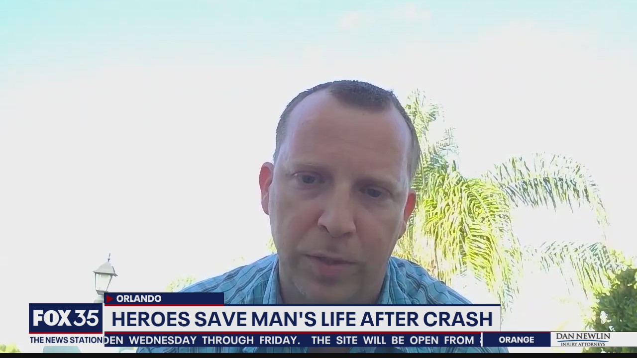 Heroes save man's life after crash