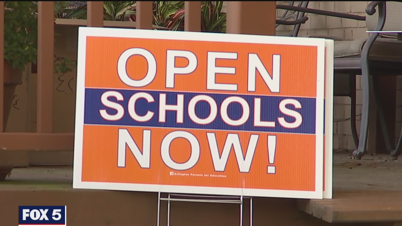 Debate over return to in-school learning in Arlington