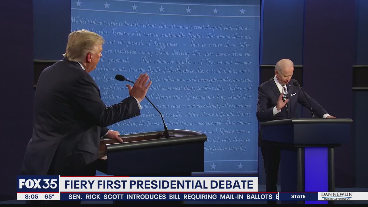 Fiery first presidential debate