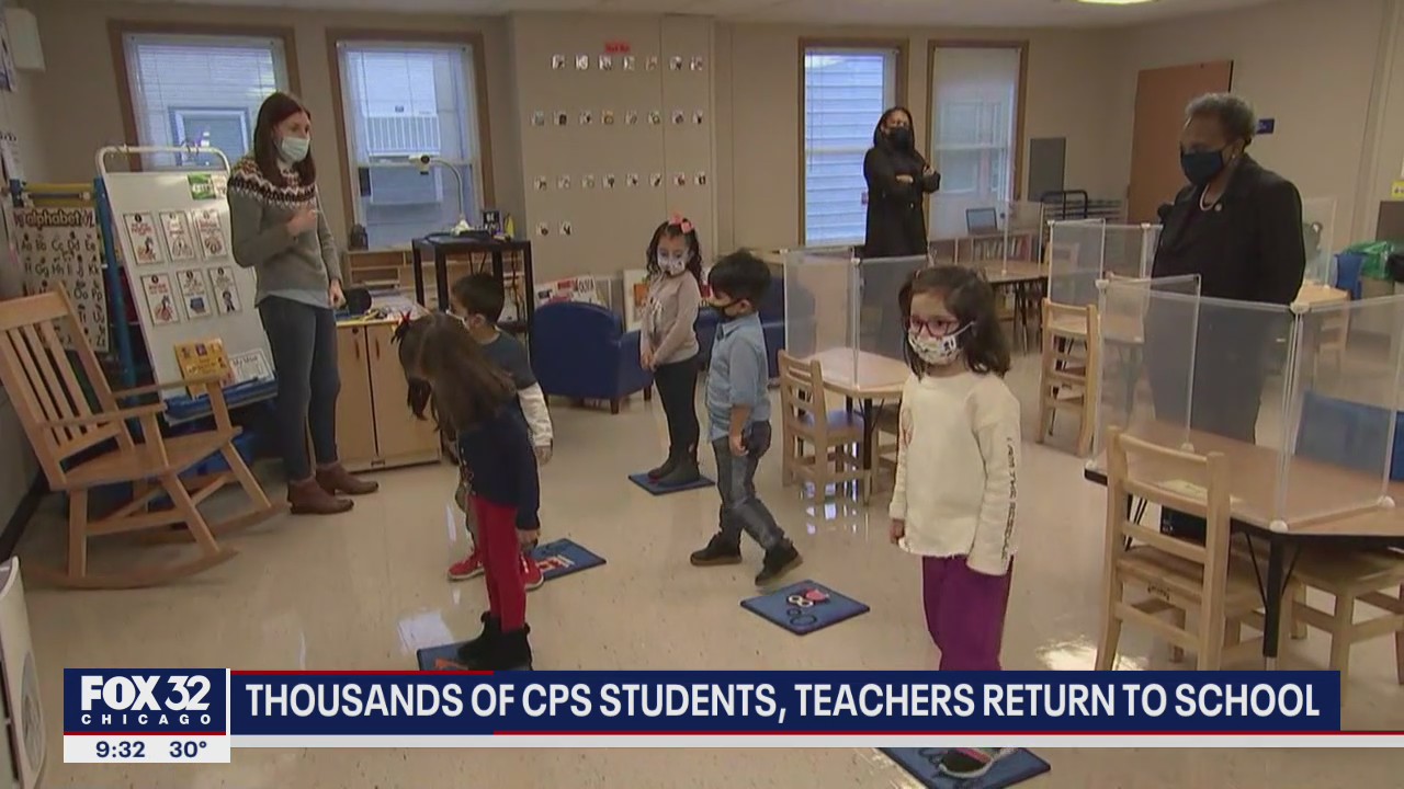 Young CPS students begin return to classroom learning