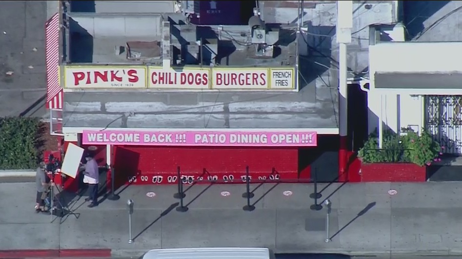 Iconic Pink's Hot Dogs reopens Monday after two-month closure