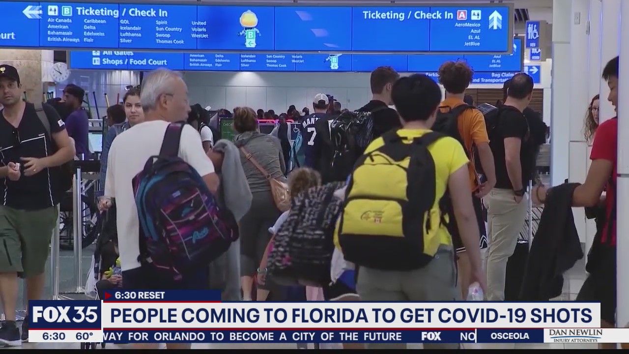 Tourists coming to Florida for COVID-19 vaccine
