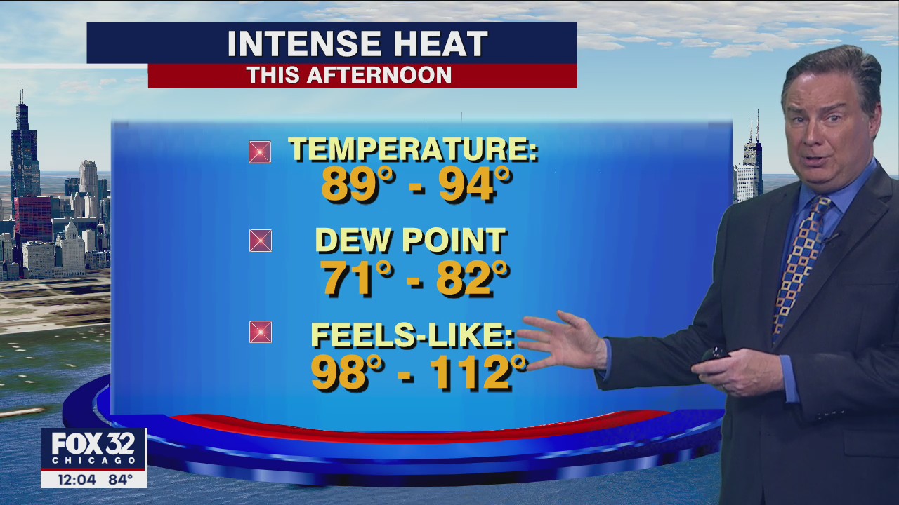 Afternoon forecast for Chicagoland on Aug. 10