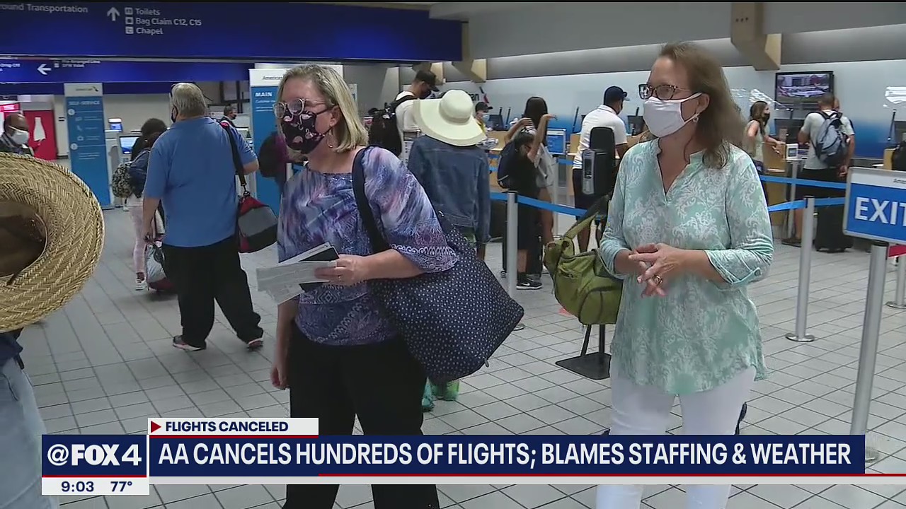 American Airlines cancels hundreds of flights due to staffing shortages