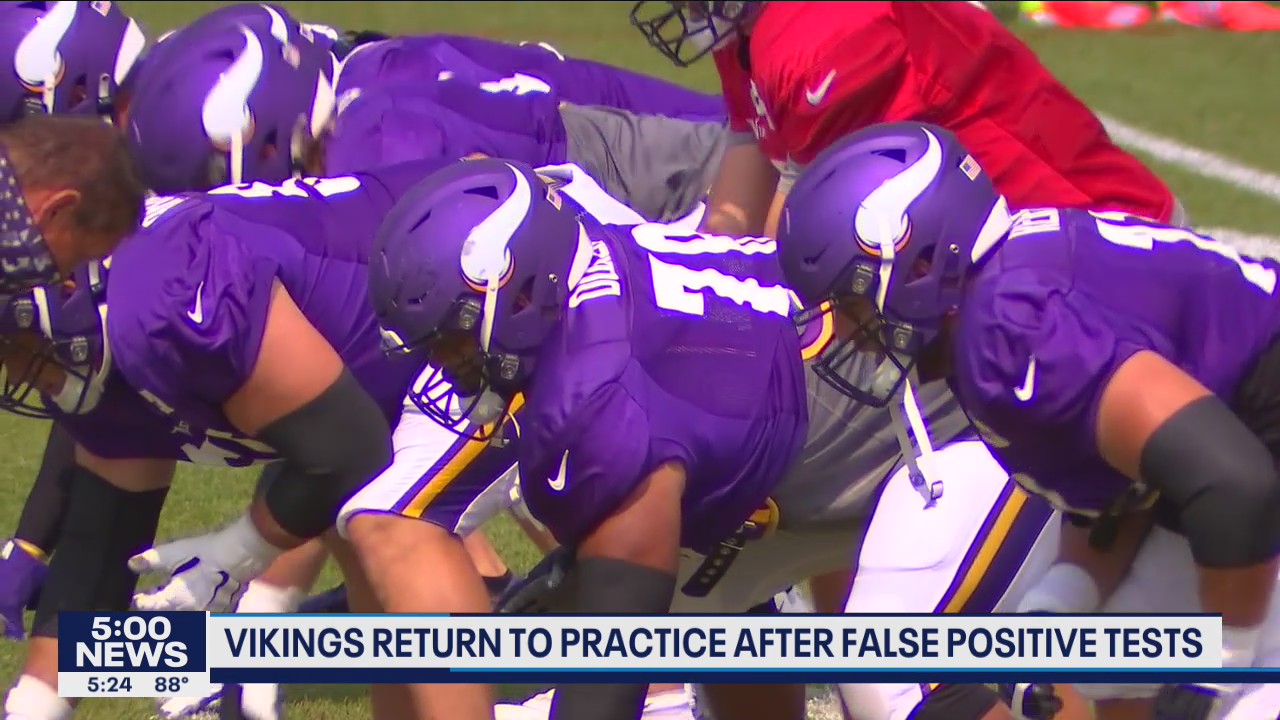 8 Vikings players expected to resume practice after false positive COVID-19 tests