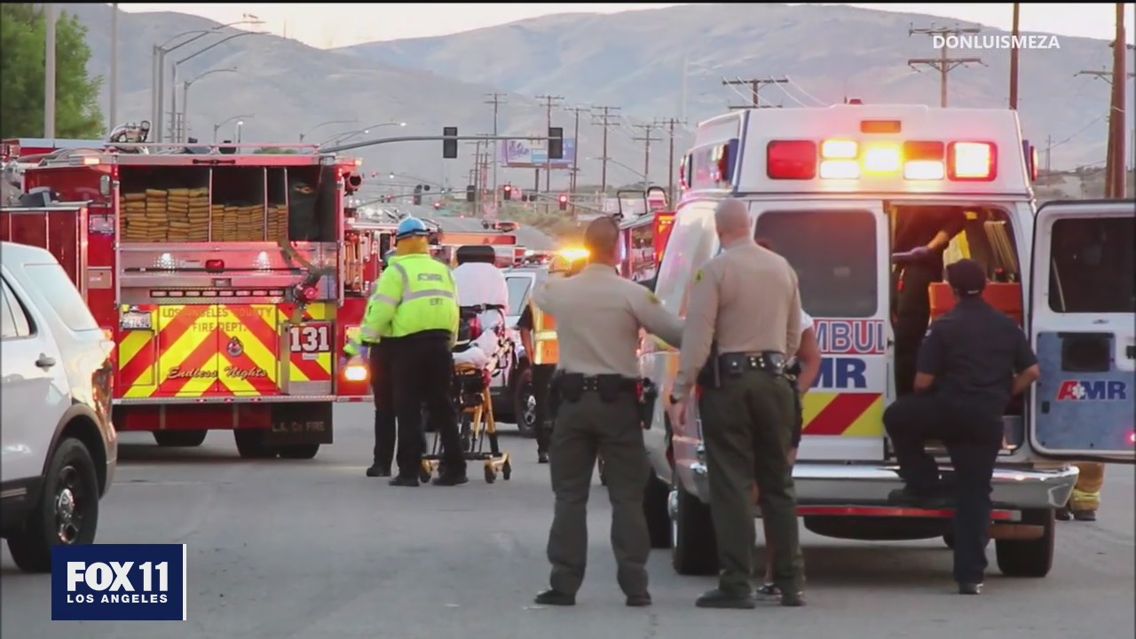 Two bystanders dead after pursuit crash in Palmdale
