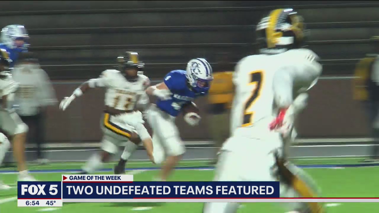 Game of the Week features 2 undefeated teams