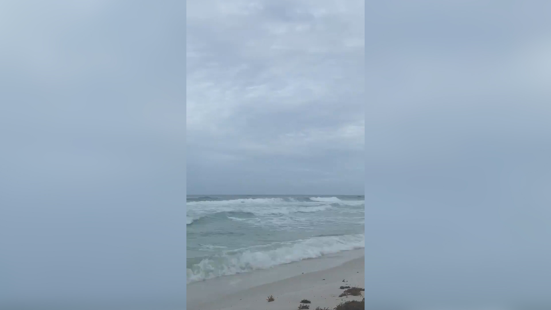 Rough surf crashes on Florida Beach