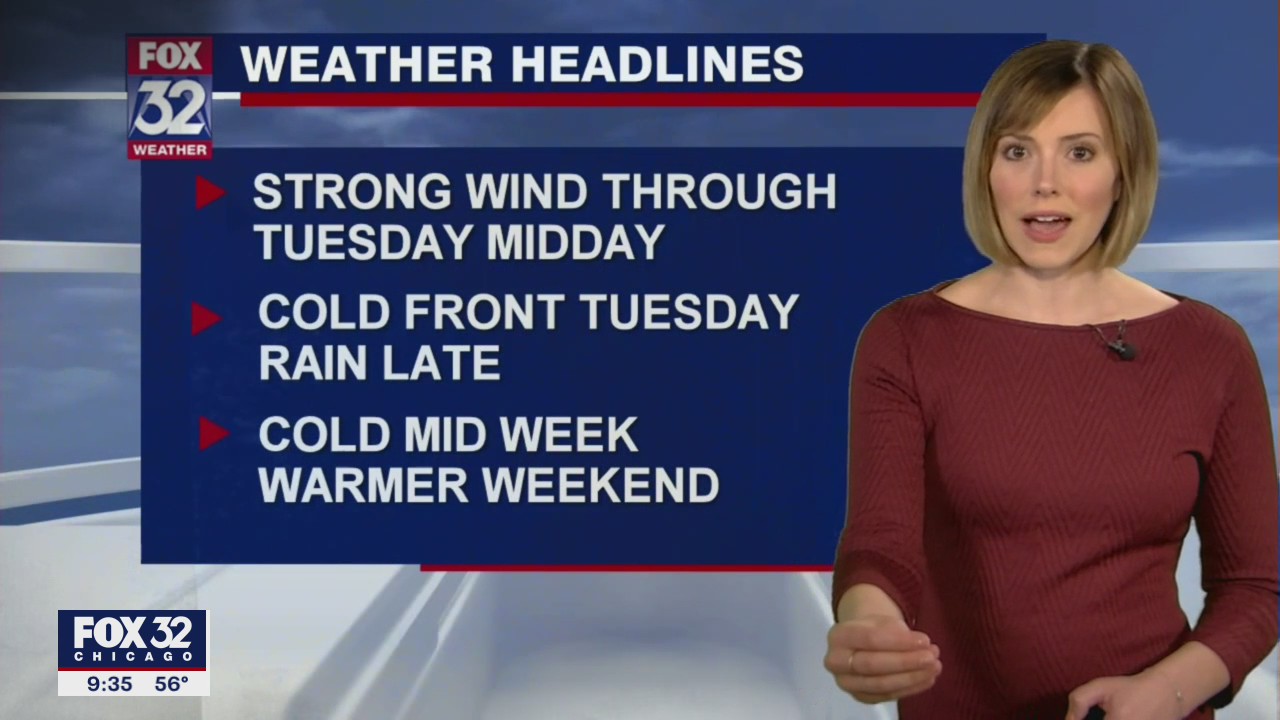 10 p.m. forecast for Chicagoland on March 29