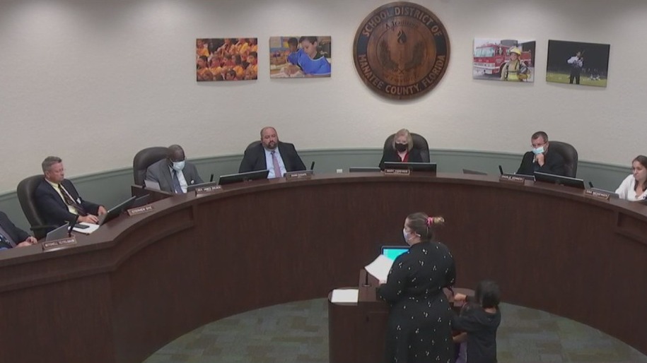 Manatee officials hear from worried parents about masks