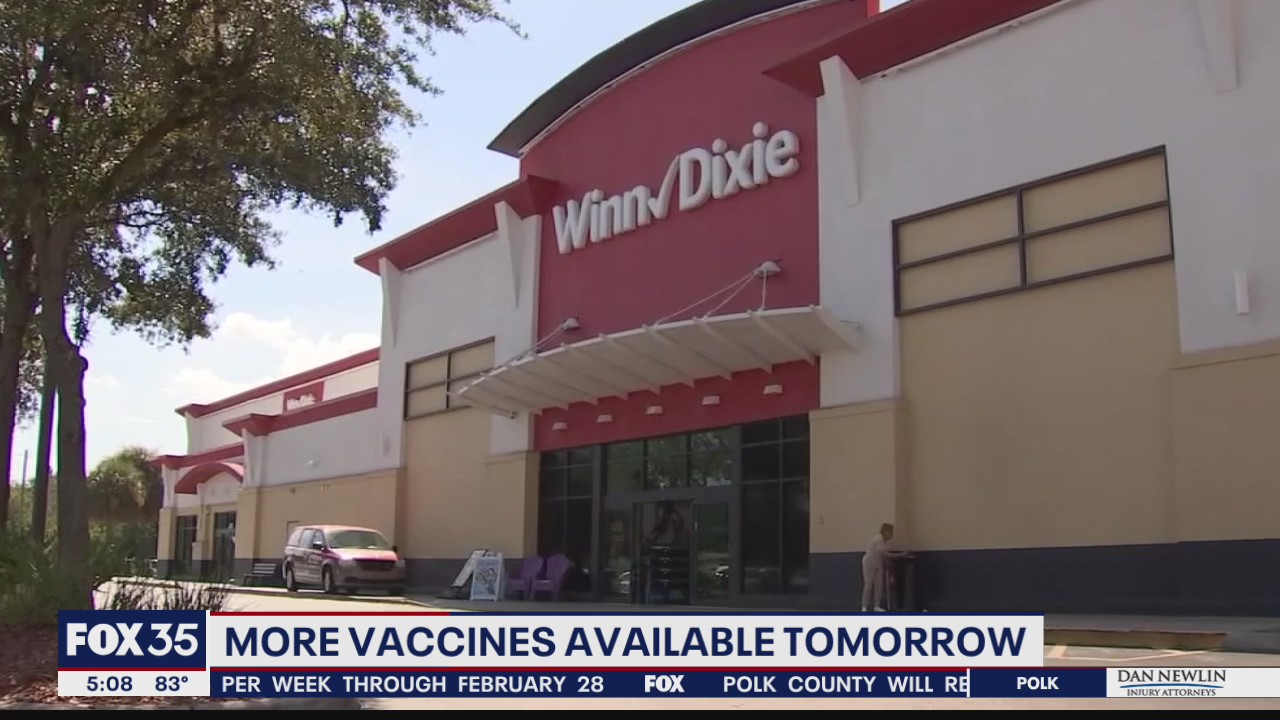 More vaccines arrive at select Winn-Dixie stores on Thursday