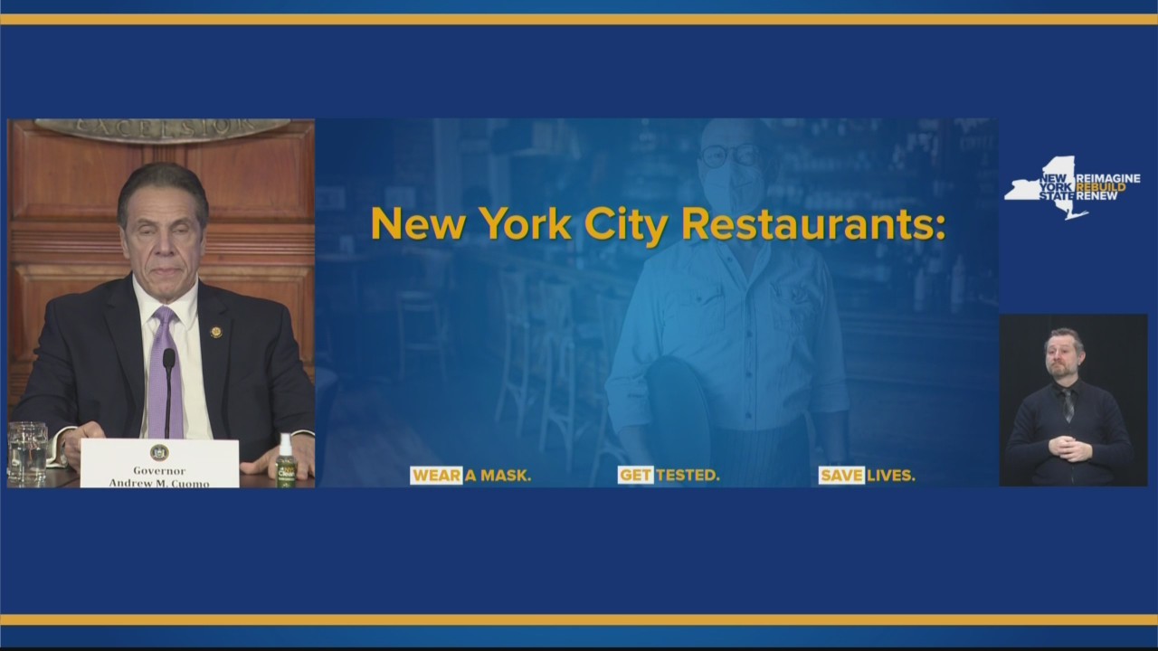 NY restaurant reopening plan to be released