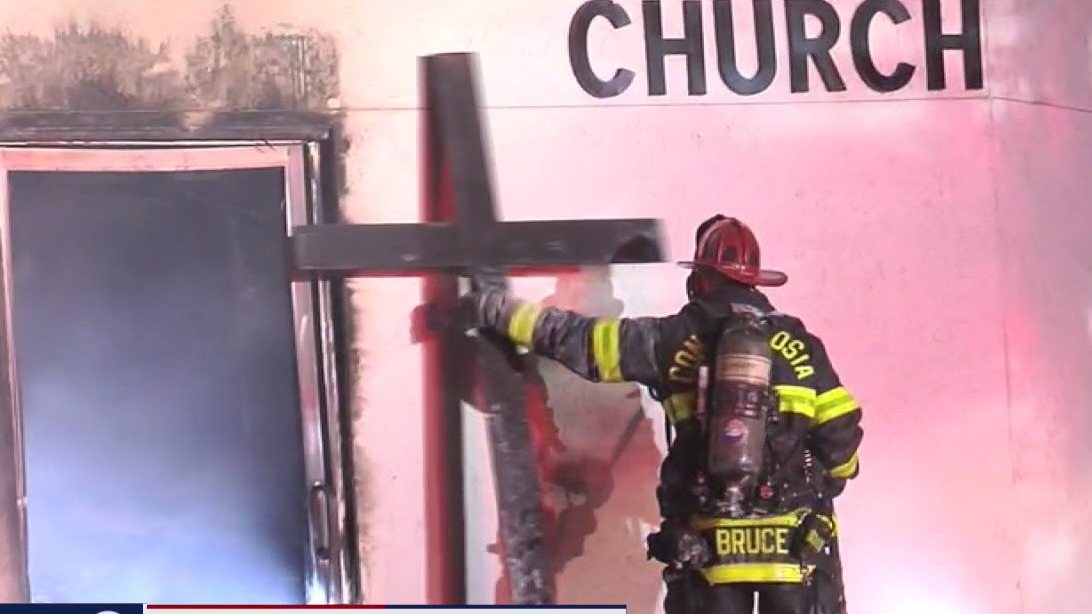 Suspect in custody after fire at Concord church breaks out 2nd time in less than a week
