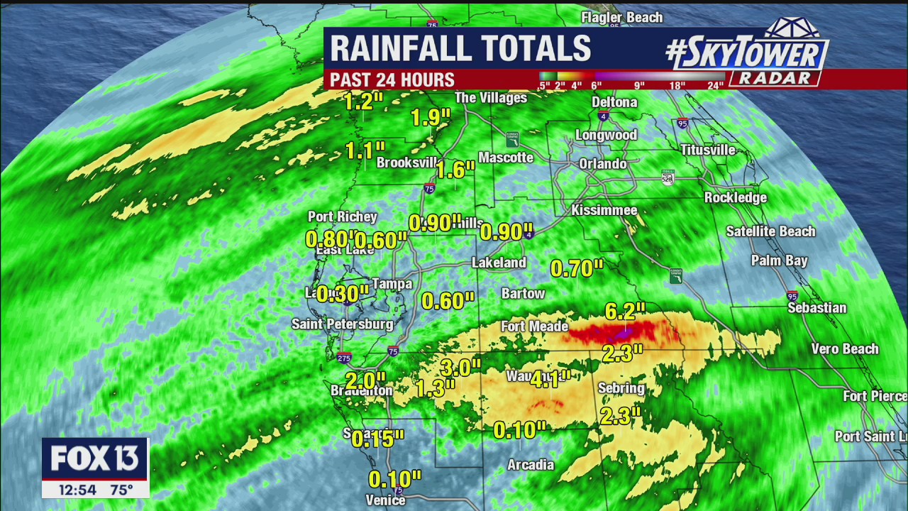 Monday afternoon forecast