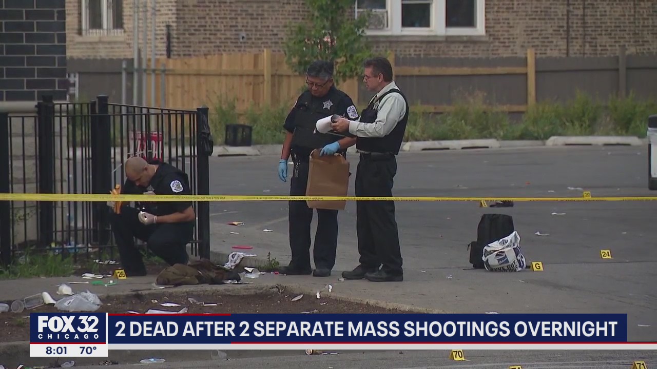 2 separate mass shootings in Chicago overnight