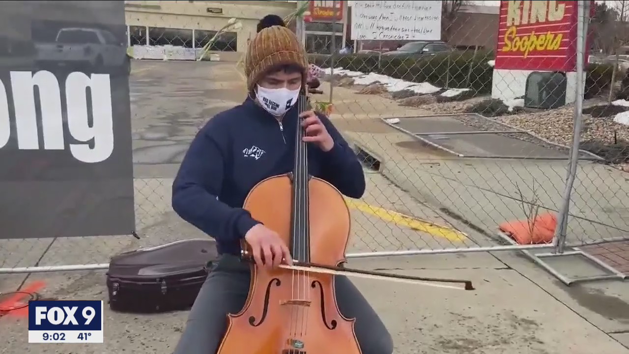 Minnesota survivor of Boulder shooting returns to play cello at memorial