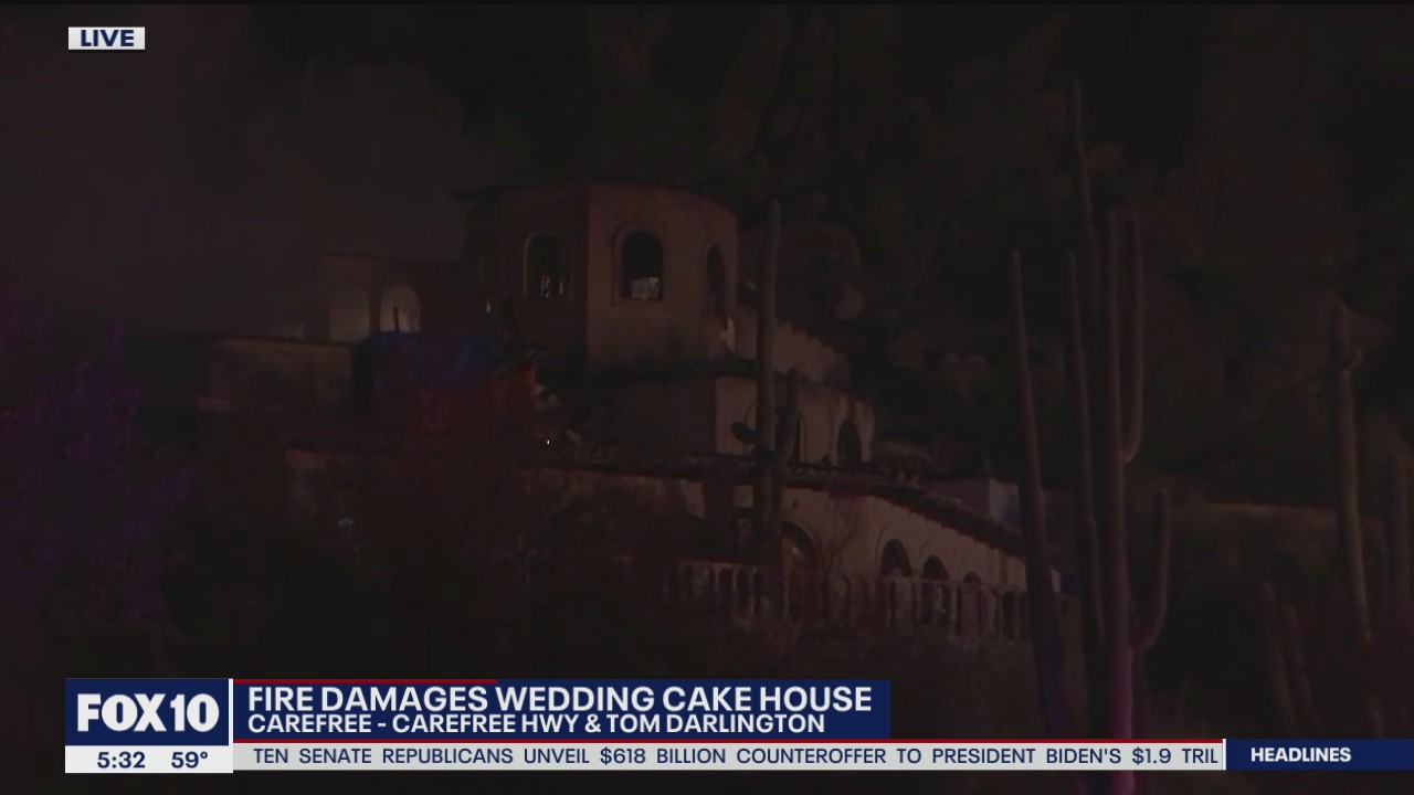 'Wedding Cake House' in Carefree damaged by fire