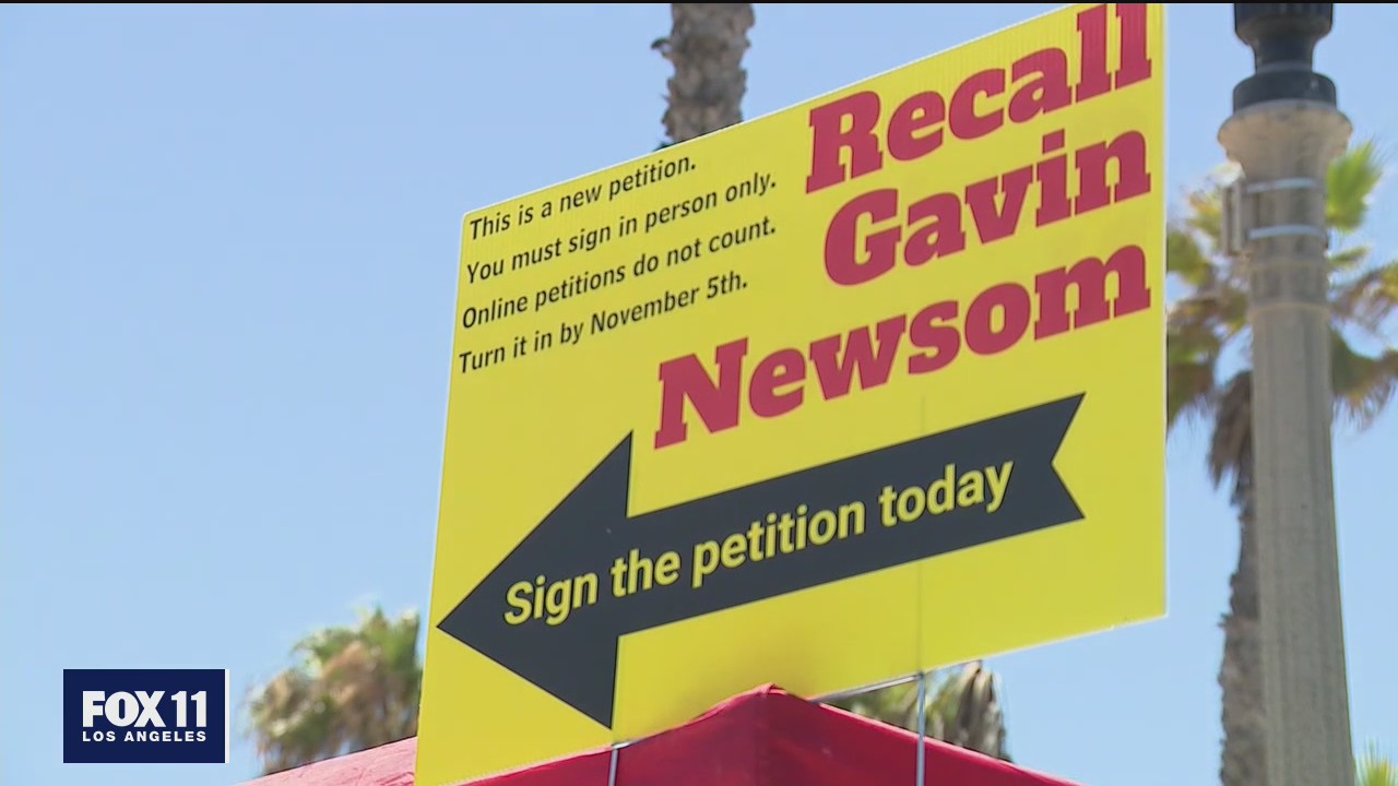 Recall Gavin Newsom rally underway in Huntington Beach