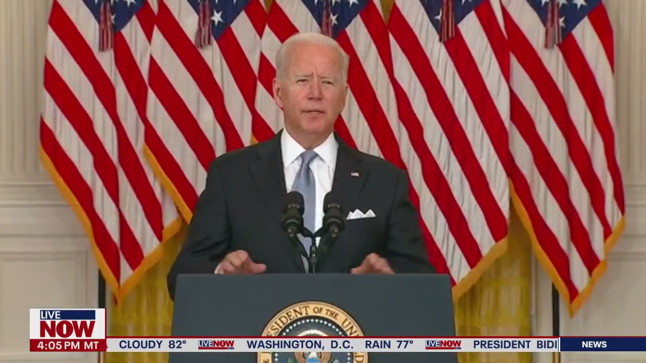 President Biden addresses Afghanistan crisis to Americans