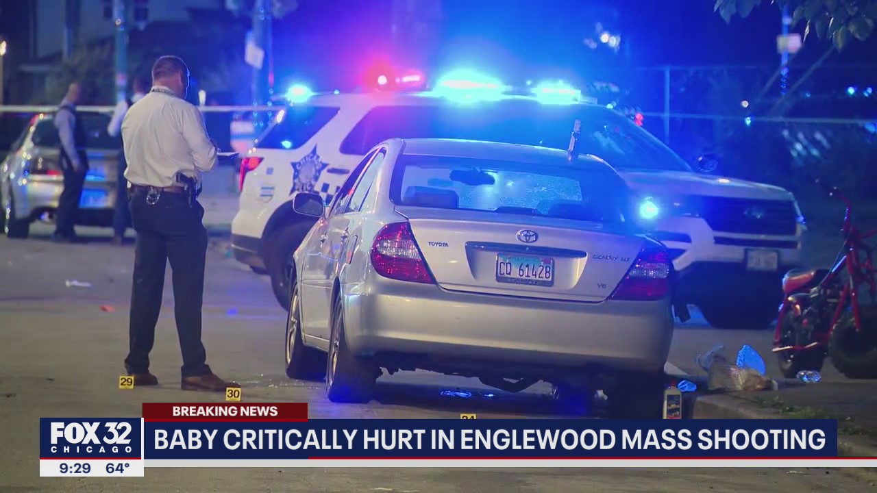 Baby critically hurt in Englewood mass shooting