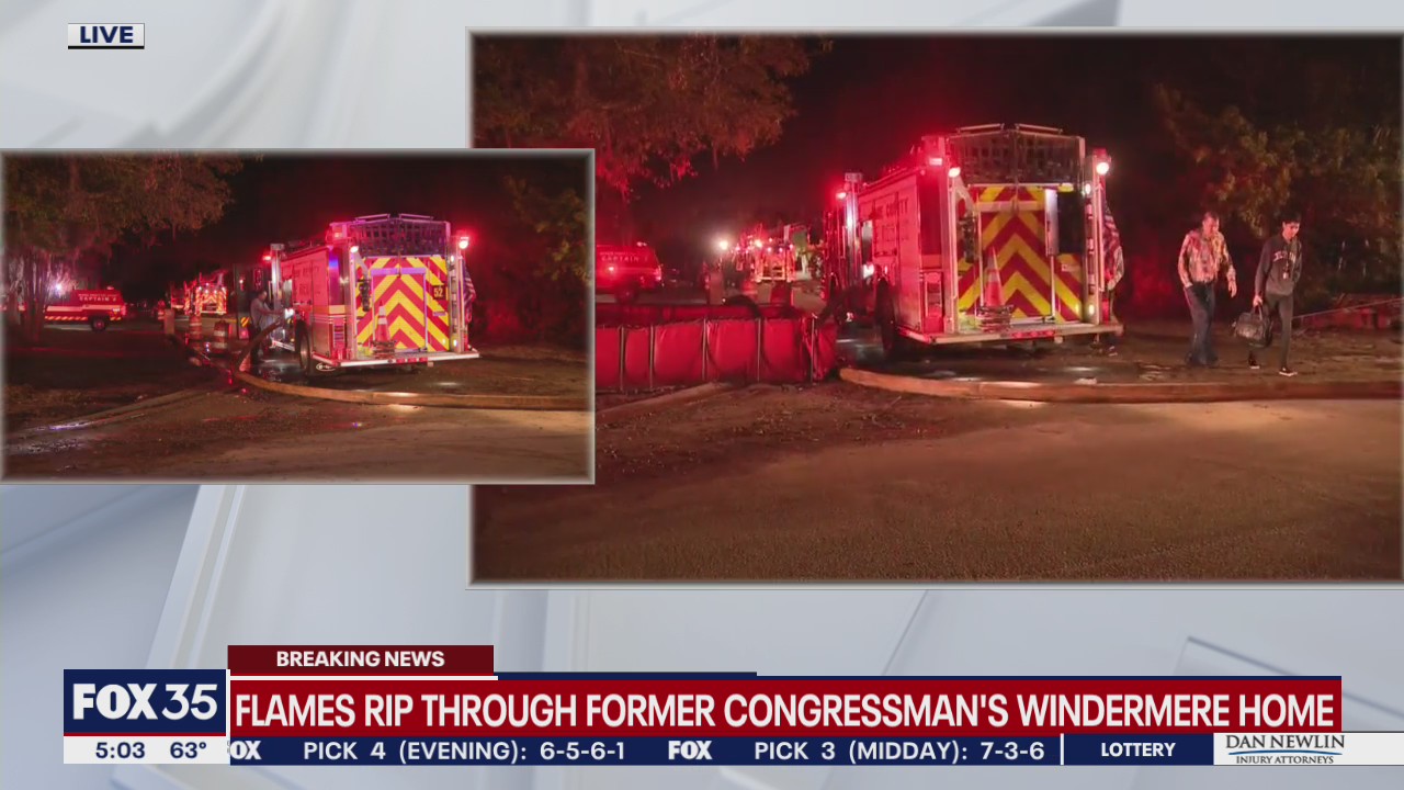 Fire breaks out at Windermere home of former Rep. Alan Grayson