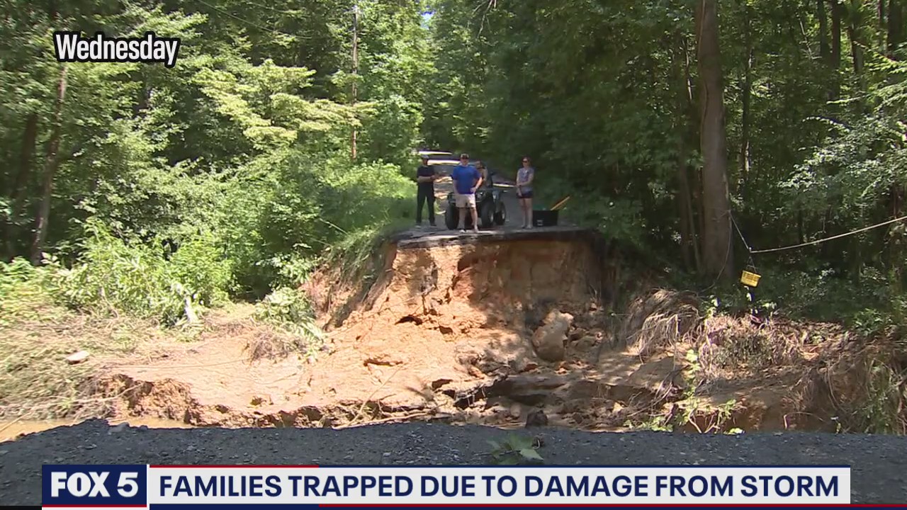 Calvert County neighborhood stranded after storm