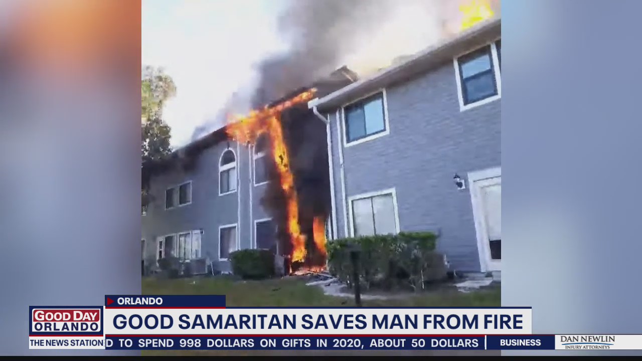 Good samaritan saves man from apartment fire in Orange County