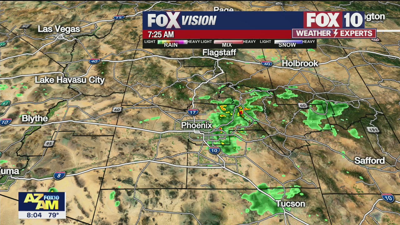 East Valley seeing another round of monsoon weather