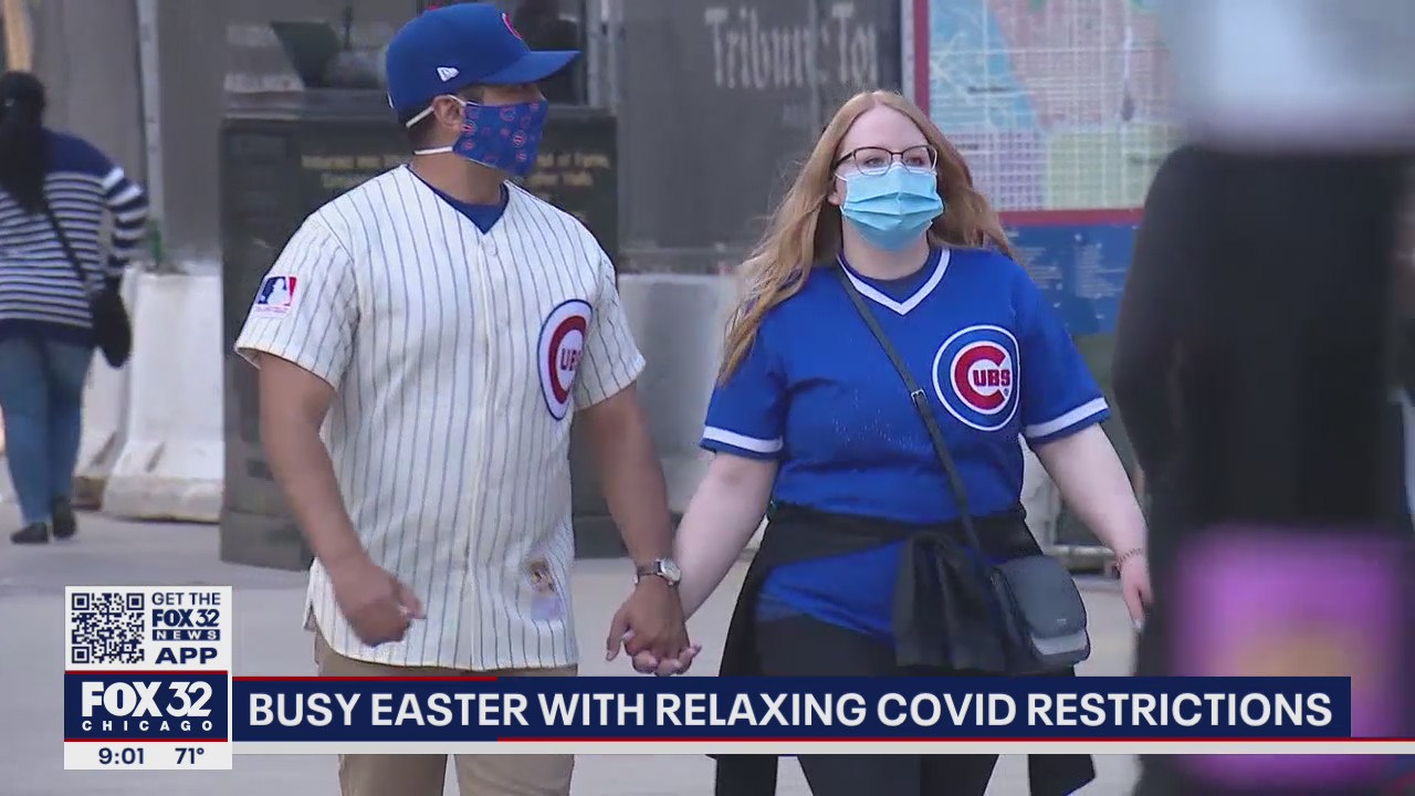 Chicagoans take advantage of relaxing COVID restrictions on beautiful Easter Sunday