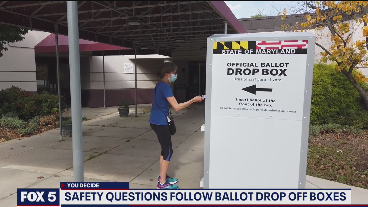 Safety questions follow ballot drop off boxes in Maryland