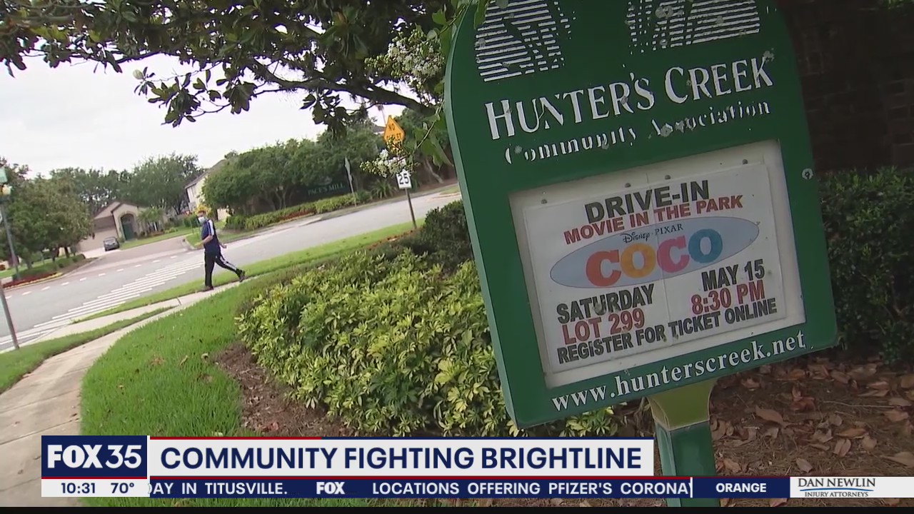 Hunter's Creek community fighting planned Brightline route