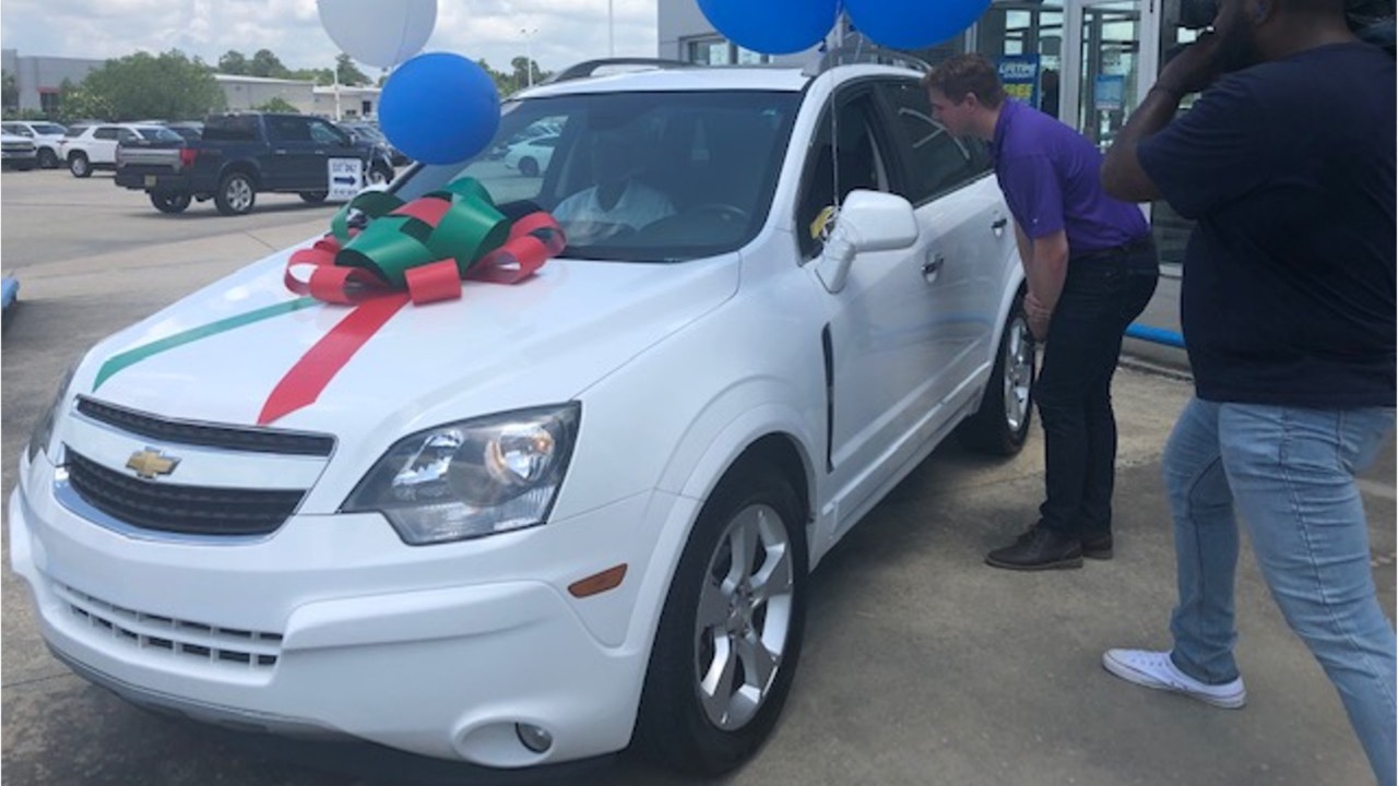 Walmart cashier who walked 9 miles to work gifted car after officer posted about giving her ride