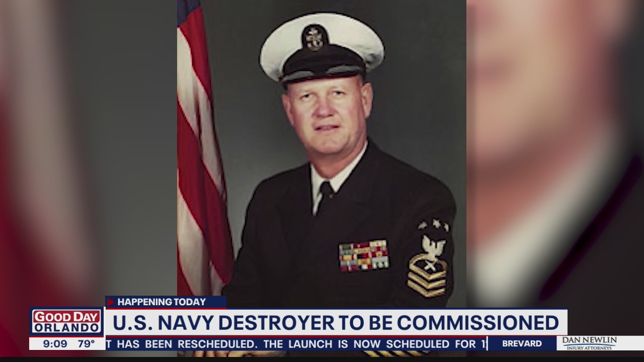 U.S. Navy destroyer named after fallen Florida sailor being commissioned Saturday