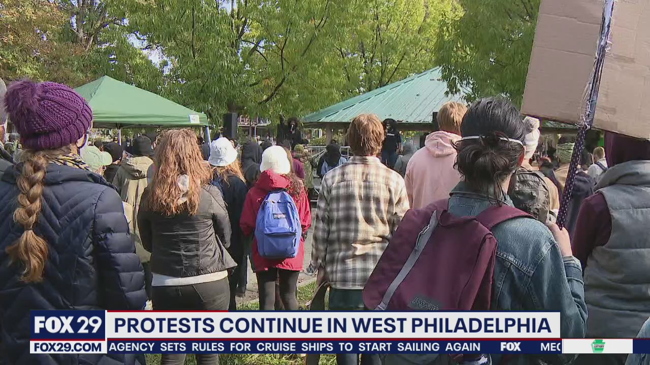 Hundreds gather in West Philadelphia to protest police shooting of Walter Wallace Jr
