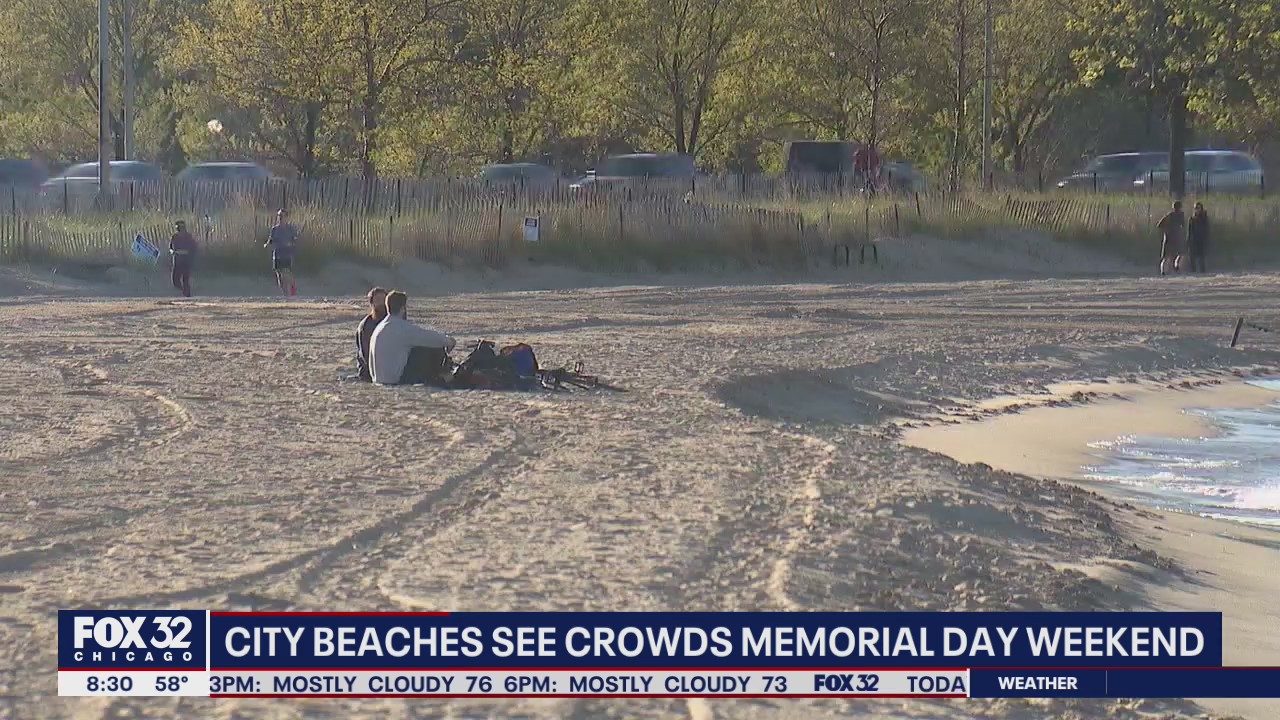 City beaches see crowds Memorial Day weekend