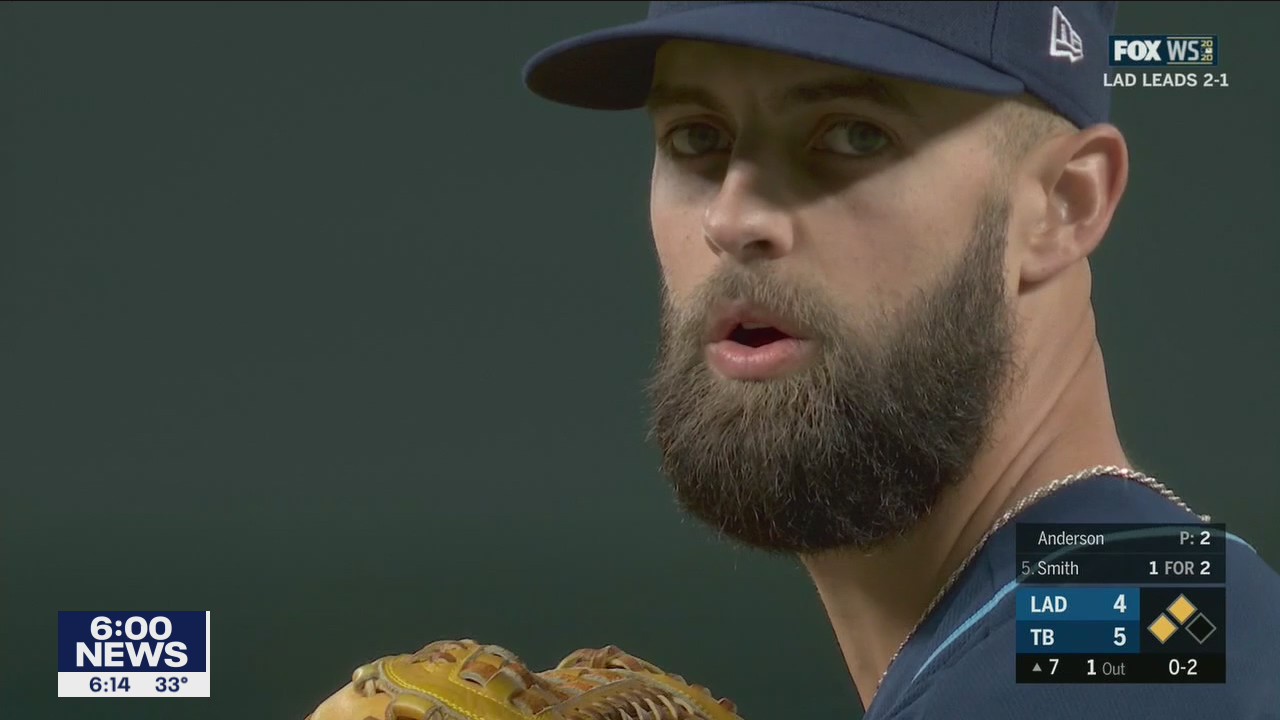 Minnesota native pitches in World Series for Tampa Bay