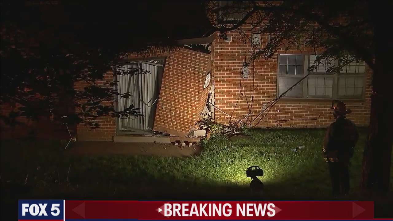 Crews respond to Southeast DC after vehicle strikes a building