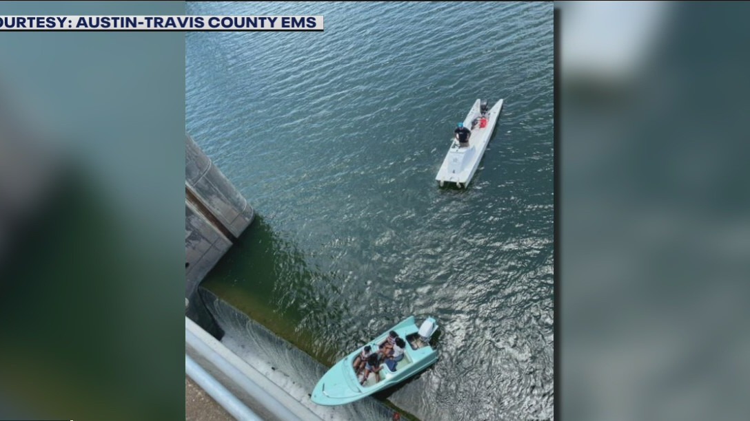 Four women pulled to safety after almost going over Longhorn Dam