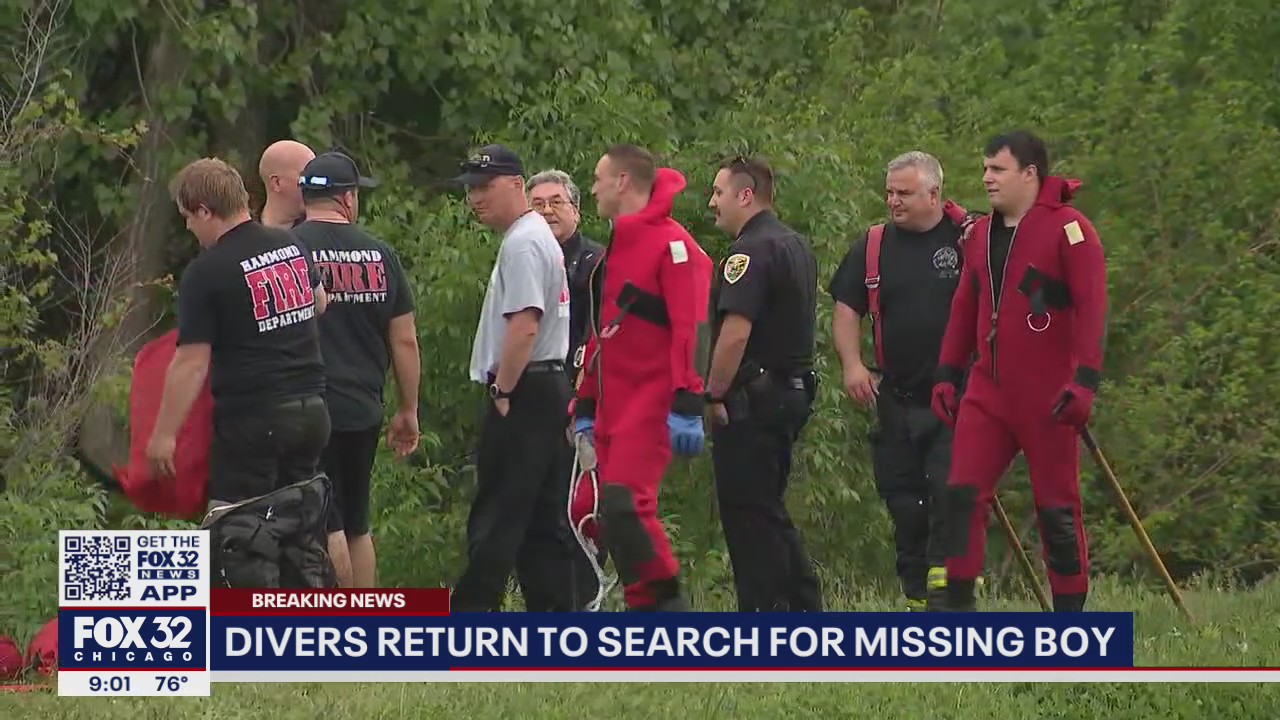 Surveillance video shows missing boy entering Little Calumet River in Hammond: officials