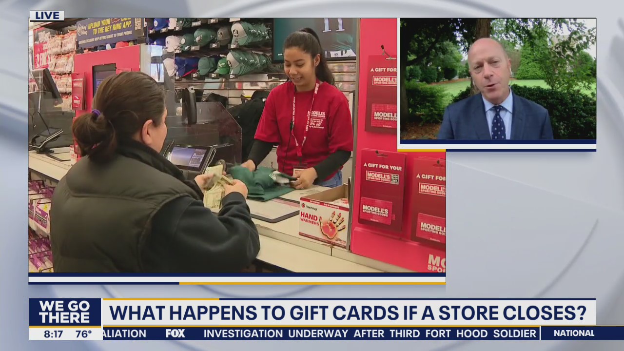 Spending gift cards before businesses closes