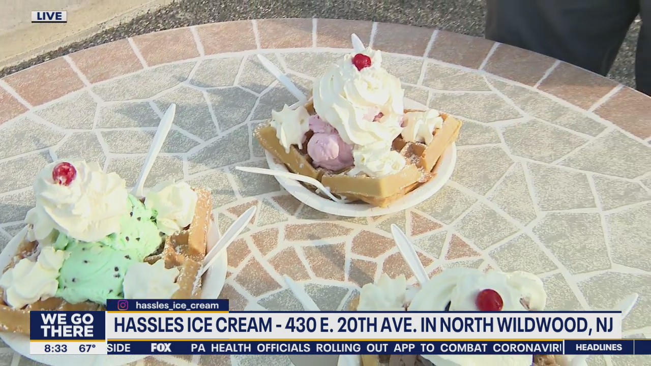 Quincy stops by Hassles Ice Cream in North Wildwood