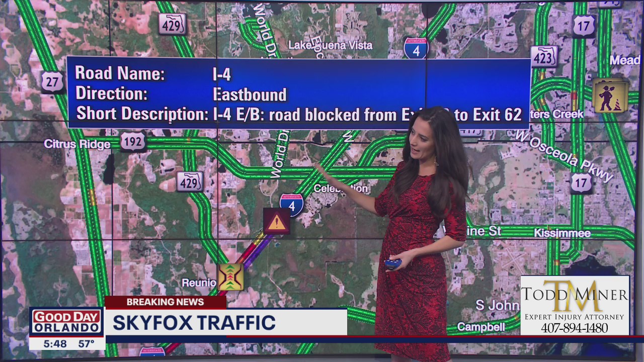 Interstate 4 in Celebration shut down