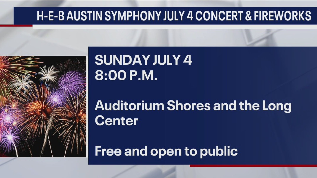 Austin's Fourth of July concert, firework show returning this year