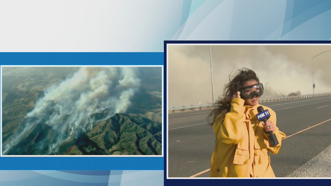 FOX 11's Sandra Endo moved from path of destruction amid Silverado Fire