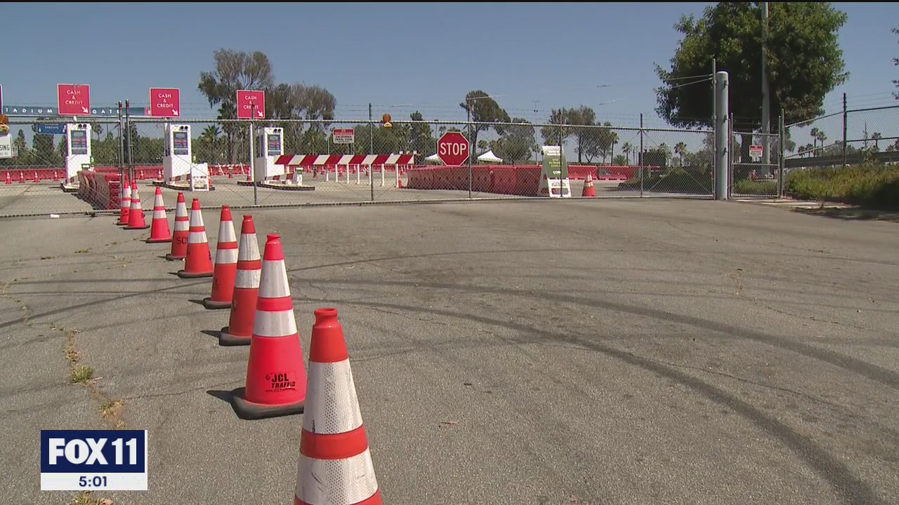 Dodger Stadium COVID testing site closed Monday