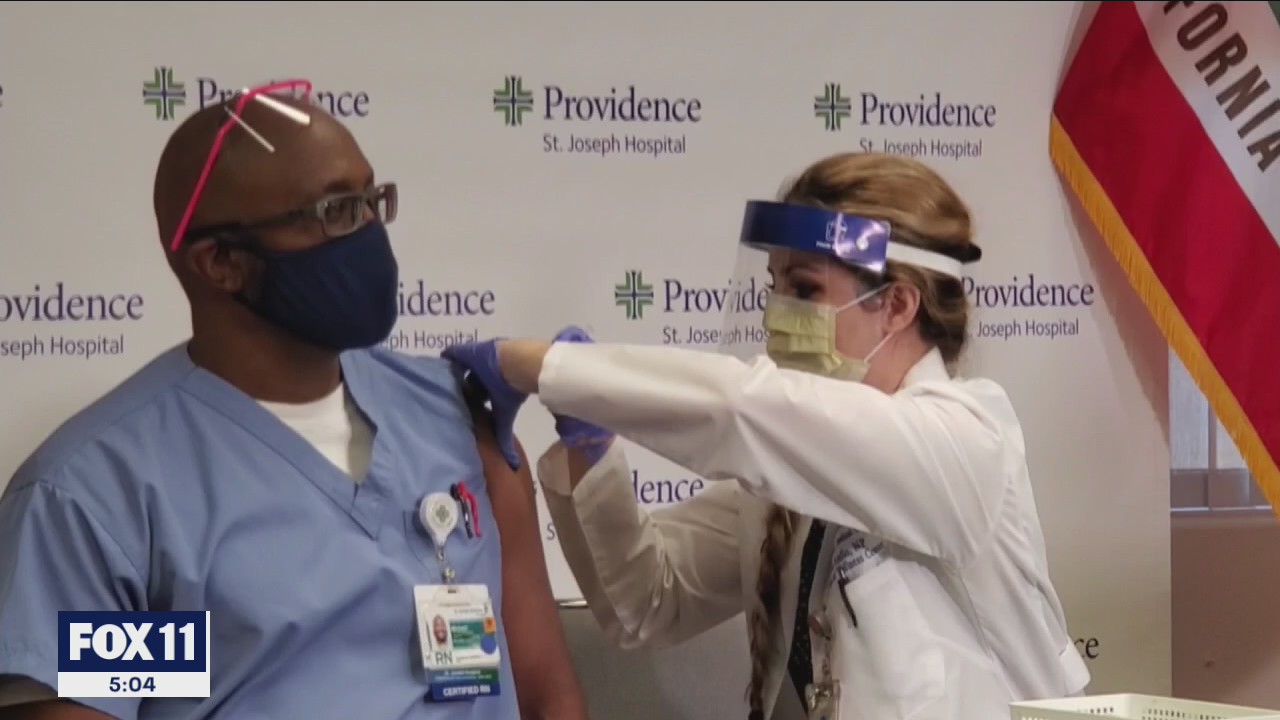 OC health workers receive first vCOVID vaccine