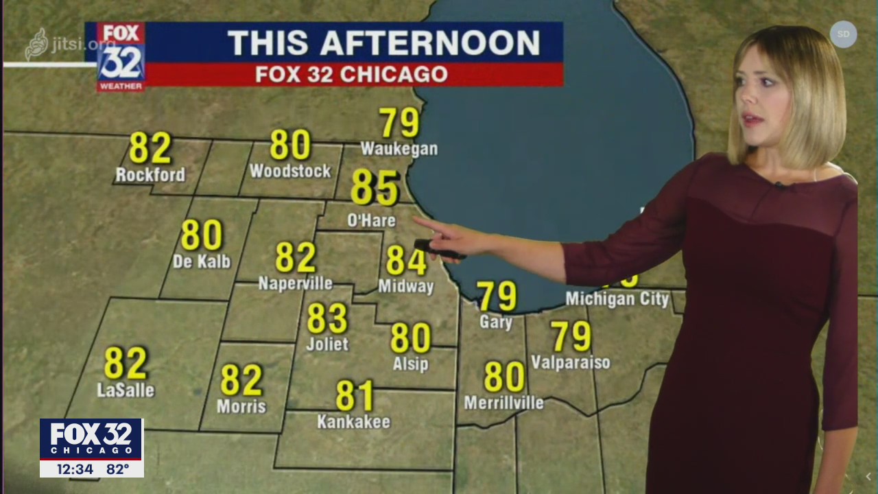 Afternoon forecast for Chicagoland on August 11th