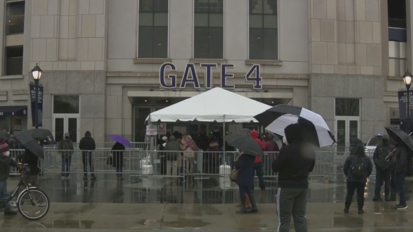 Yankee Stadium vaccination site