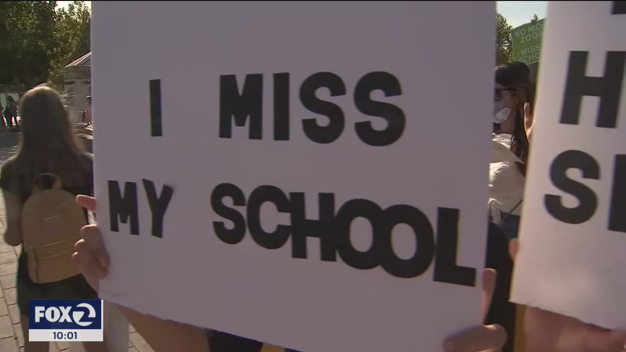 Frustration felt at Sonoma County rally to reopen schools
