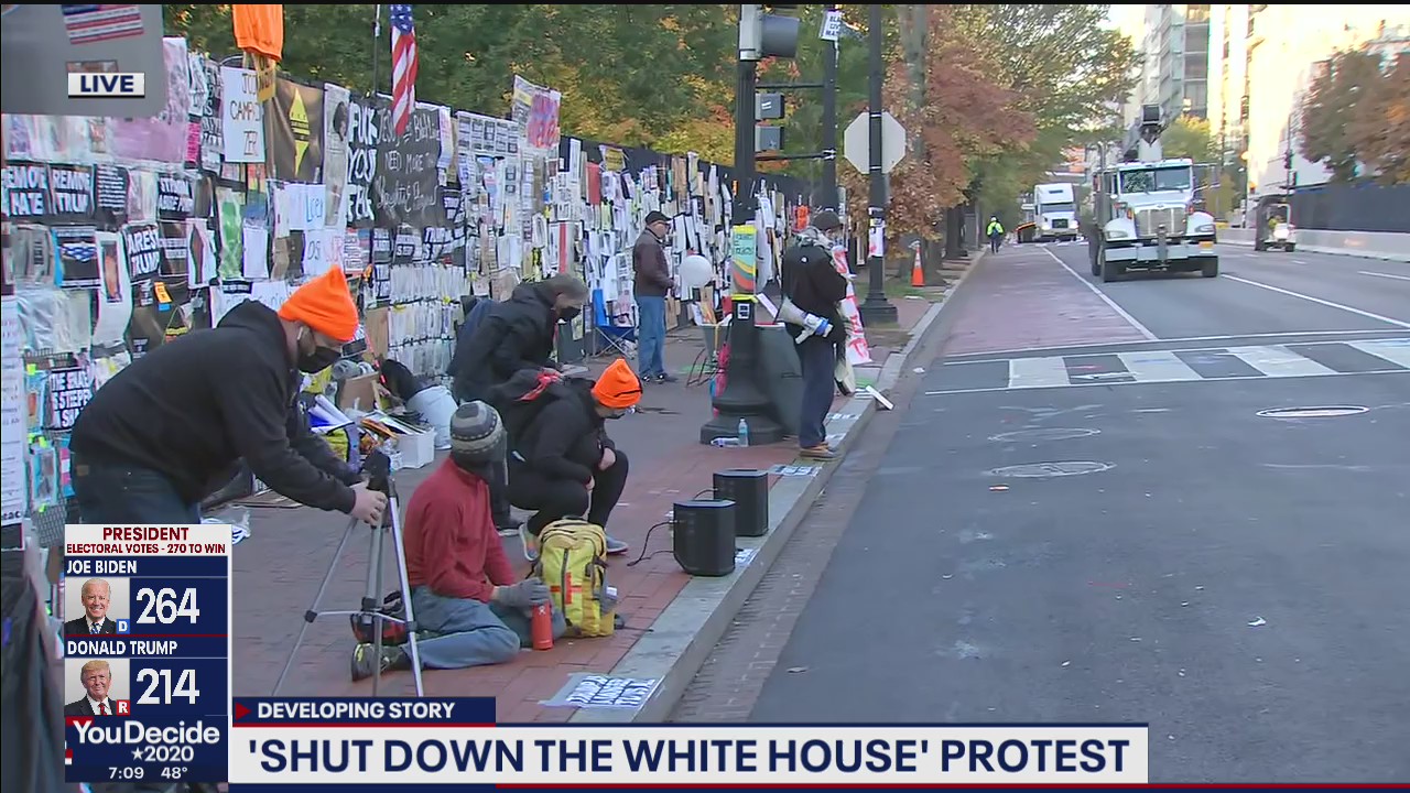 Activists plan caravan of vehicles around White House demanding all votes be counted